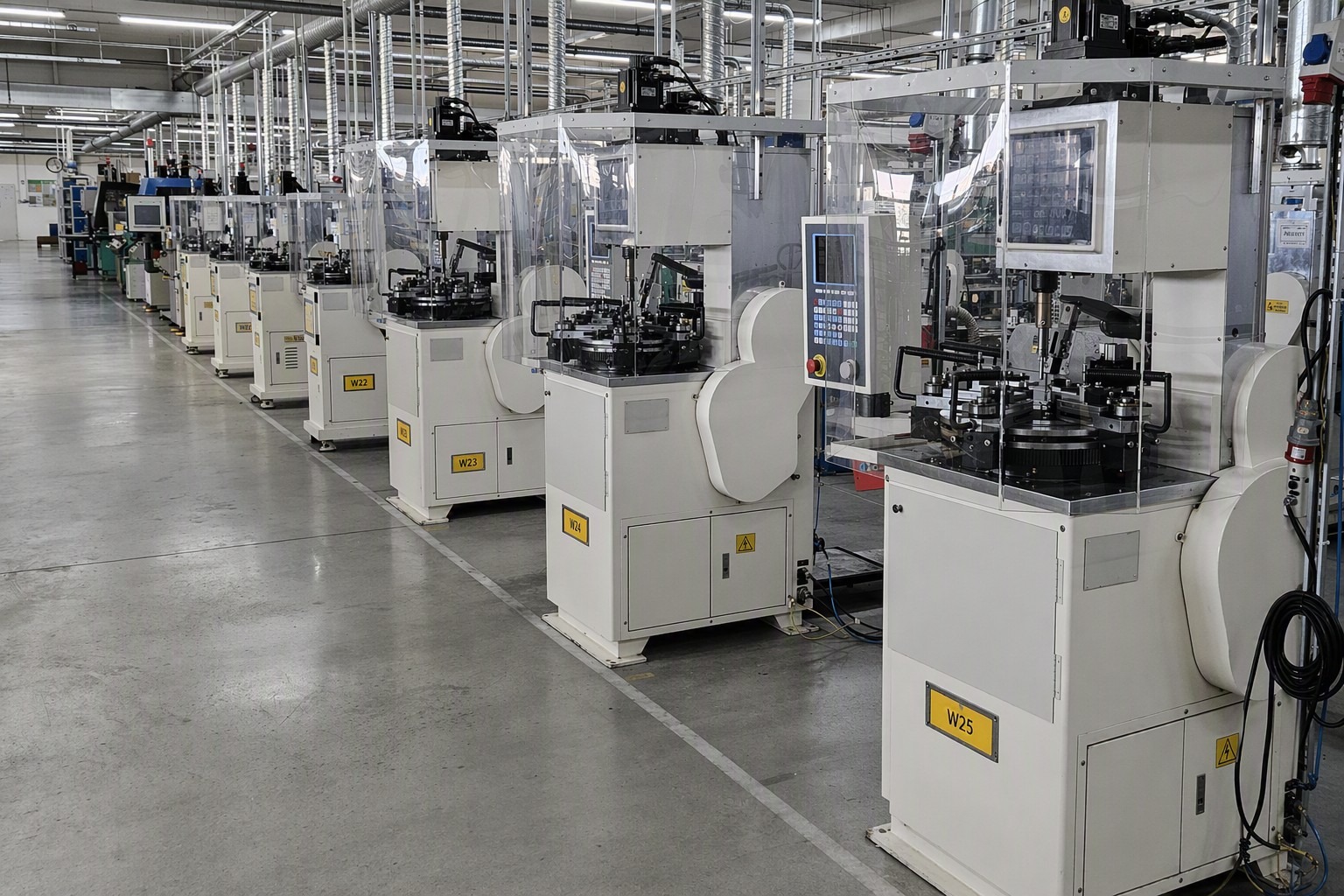 Induktives Bauelement im Werk der Fastron Hungária – Fertigung induktiver Bauelemente (2)
